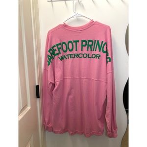 PINK LONG SLEEVE Watercolor/Barefoot Princess Top